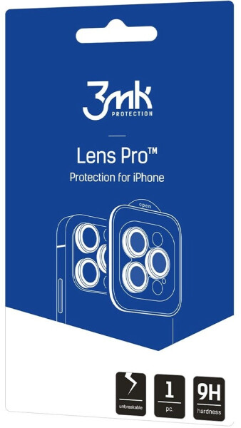 3mk Lens Protection Pro Kameraschutzglas für iPhone 17 Pro / 17 Pro Max, titangrau, Bild 2