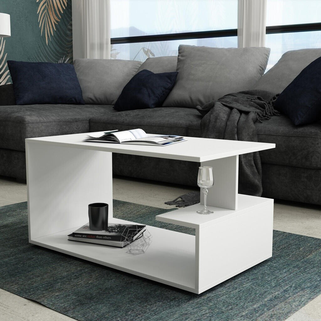 Masseno Riccardo Couchtisch weiß, rechteckig, 90x50x46cm (800001094657) ab 159,00 € (Oktober 2026)