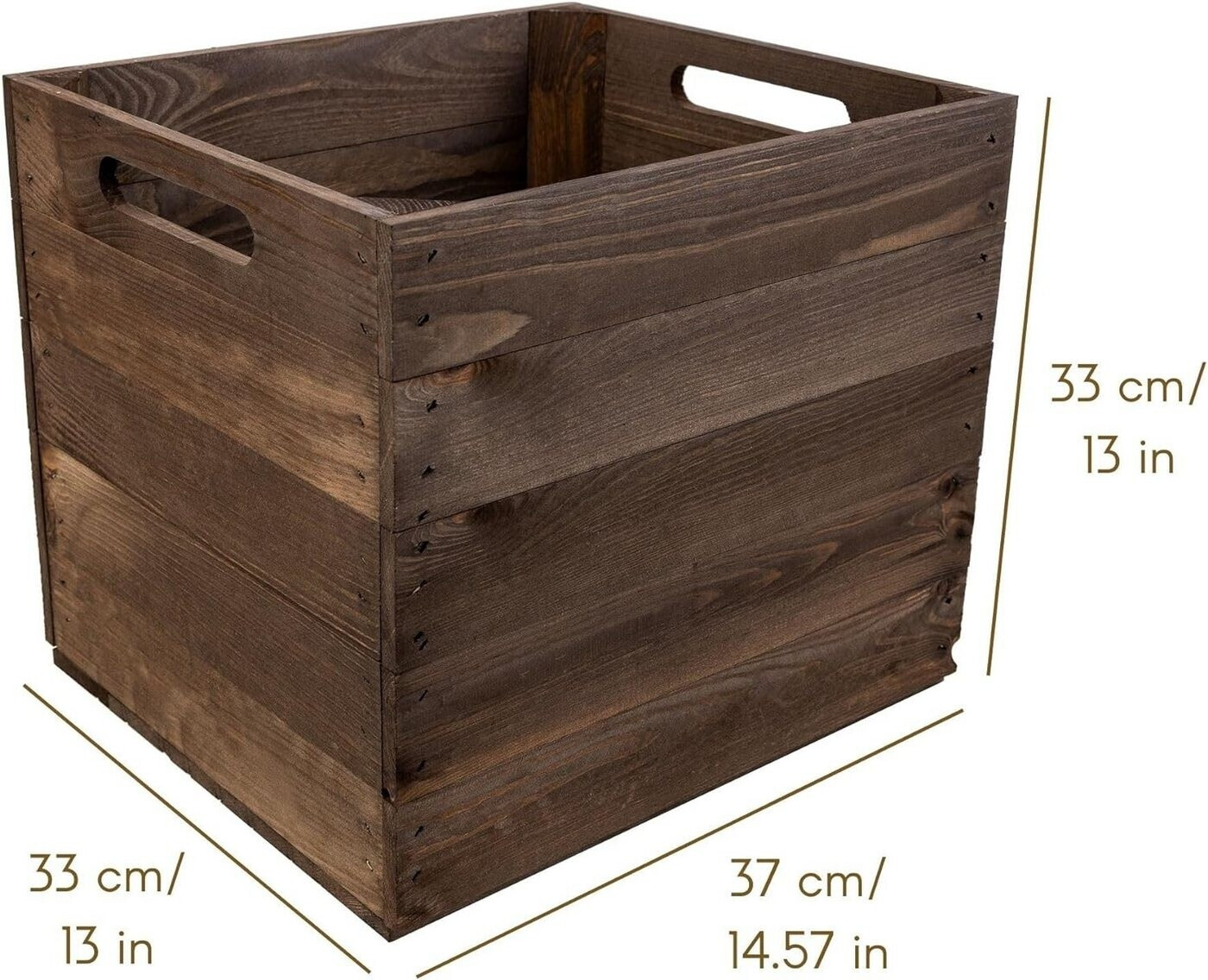 Creative Deco Holzkiste für Kallax-Regal, Wenge, 33x37x33cm, 4er-Set ab 77,97 € (Oktober 2026)
