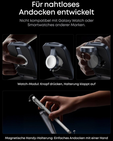 Anker Prime Kabellose Ladestation (3-in-1, MagGo, AirCool, Faltbar), Bild 8