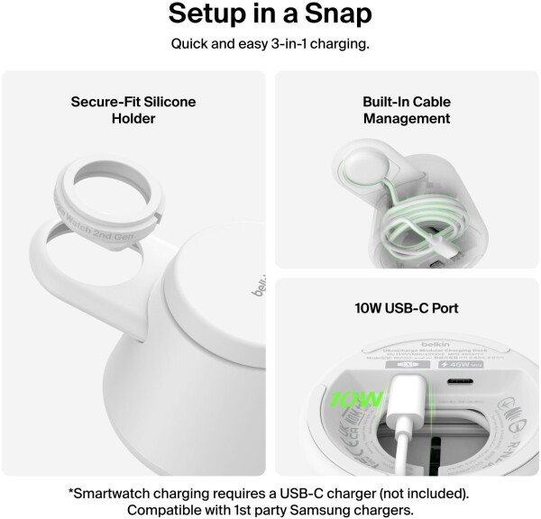 Belkin UltraCharge Modulare Ladestation mit Qi2 25W, Bild 6