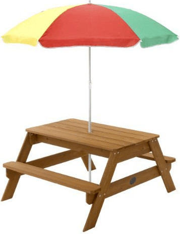 Plum Table de pique-nique rectangulaire avec parasol pour enfants