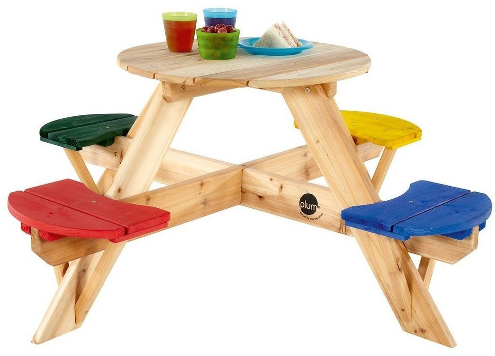 Plum Products Table de pique-nique ronde pour enfants