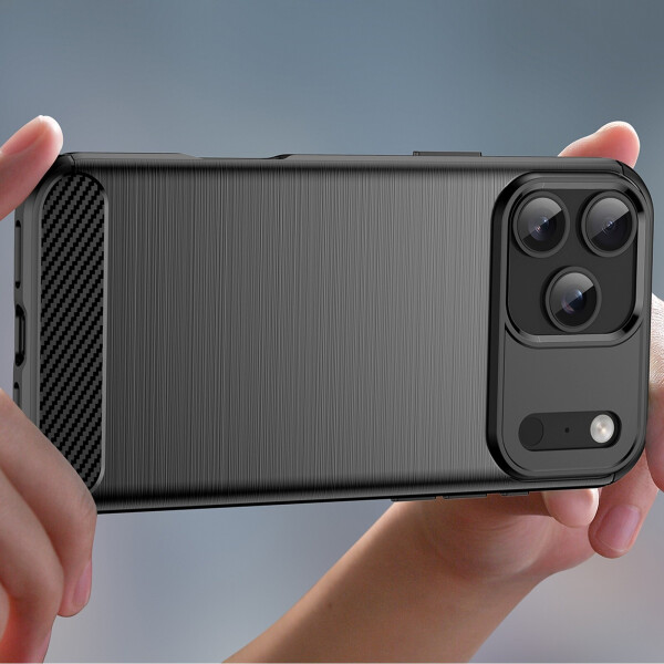 Hurtel Hülle Carbon für Apple iPhone 17 Pro Max Schwarz, Bild 4