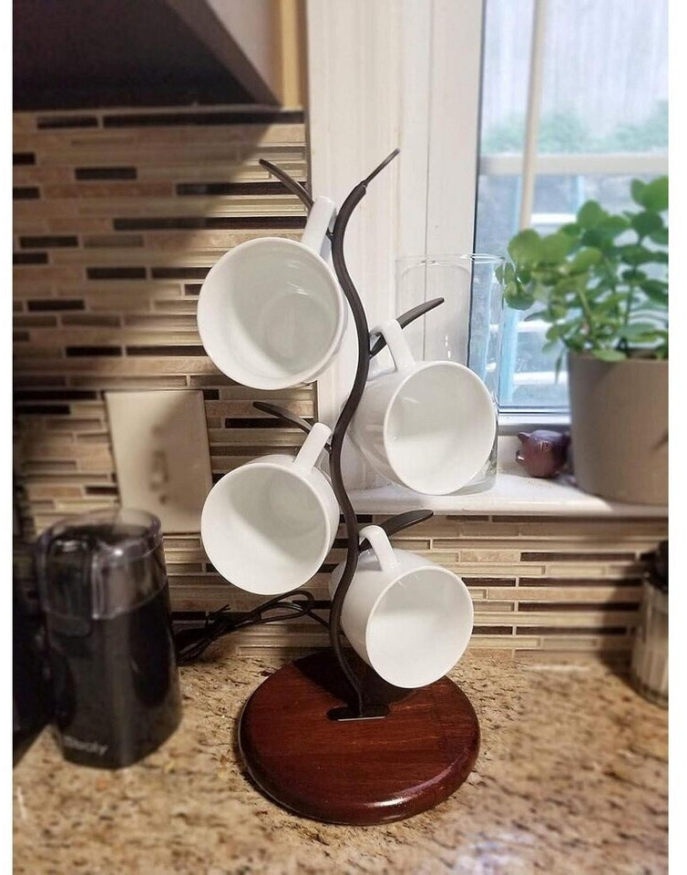 LuxusKollektion Tassenständer Kaffeebar-Organizer 4 Haken, schwarz ab 69,99 € (Oktober 2026)