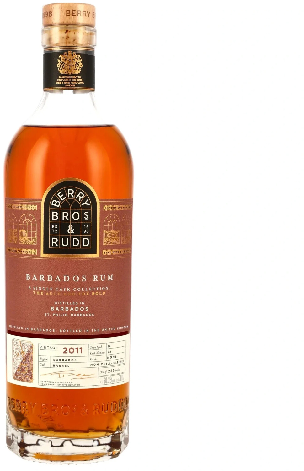 Berry Bros & Rudd 14 Years Old Barbados Rum The Auld & The Bold 0
