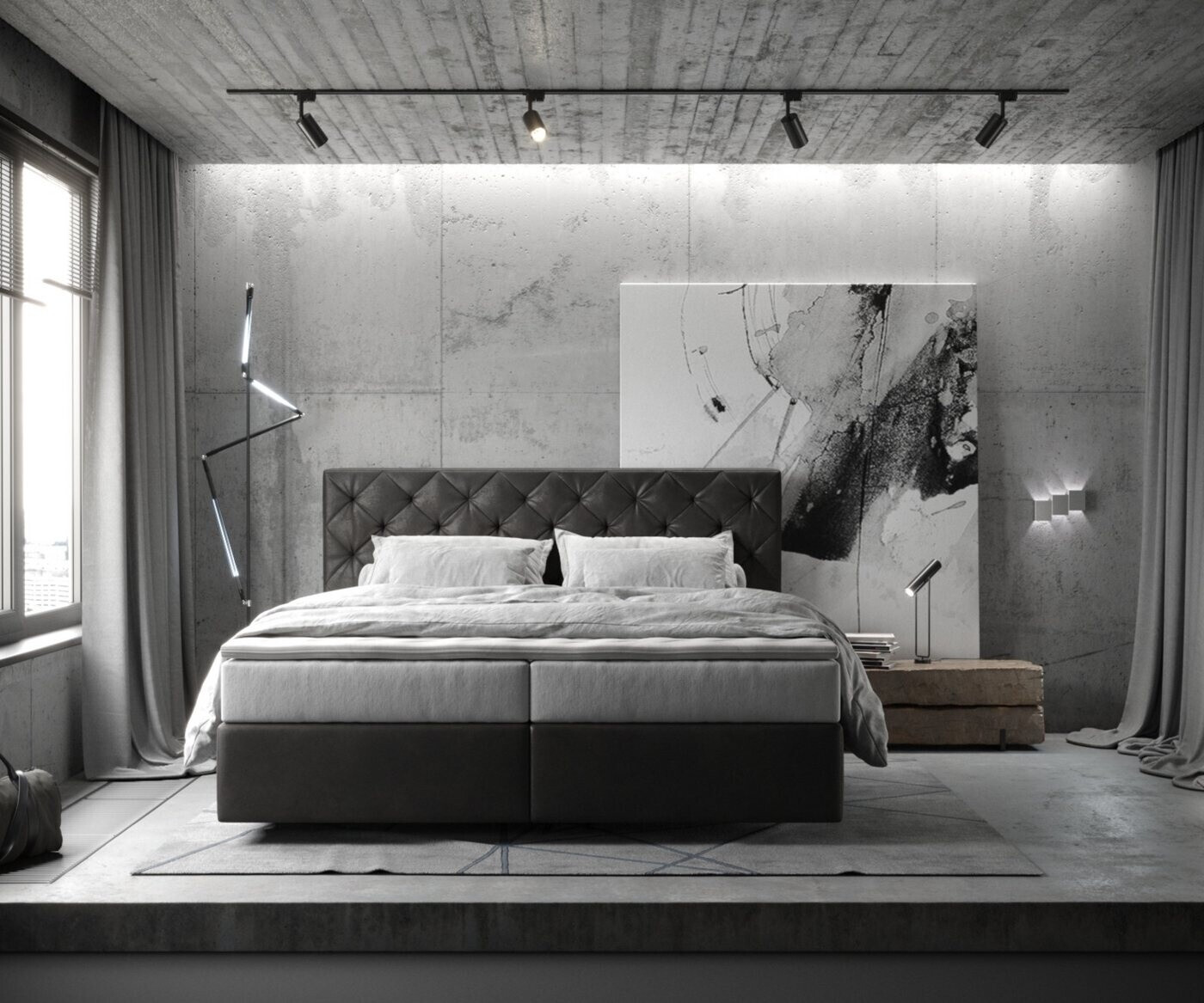 DeLife Dream-Great Boxspringbett Mikrofaser anthrazit Vintage 180x200cm ab 1.349,90 € (Oktober 2026)