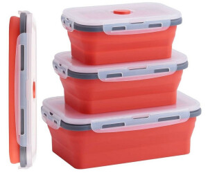 König Design Faltbare Frischhaltedosen aus Silikon, 4-tlg., rot ab 22,49 € (Oktober 2026)