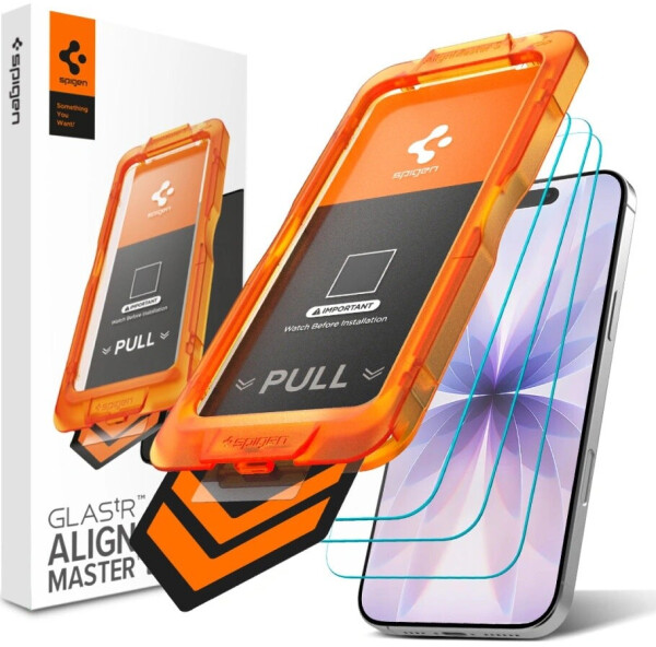 Spigen Glas.tR Align Master Slim Displayschutzglas, 3er-Pack, transparent (iPhone 17)