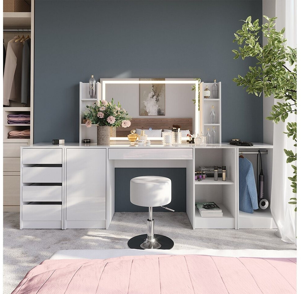 VICCO Sherry Wandregal weiß hochglanz 120x12cm mit Schublade (59325) ab 87,90 € (Oktober 2026)