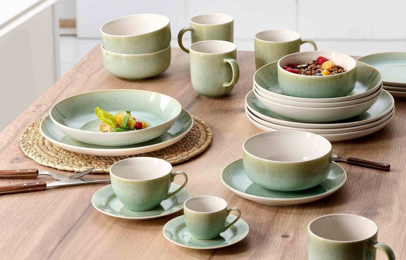 Ritzenhoff & Breker Borneo Kaffeeservice 18-teilig, grün, Steinzeug ab 150,95 € (Oktober 2026)