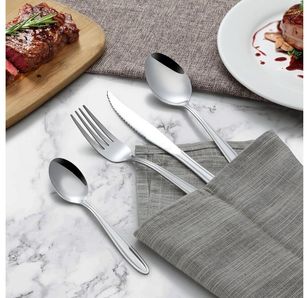 LuxusKollektion Besteck-Set 24-teilig für 6 Personen, Edelstahl ab 48,95 € (Oktober 2026)
