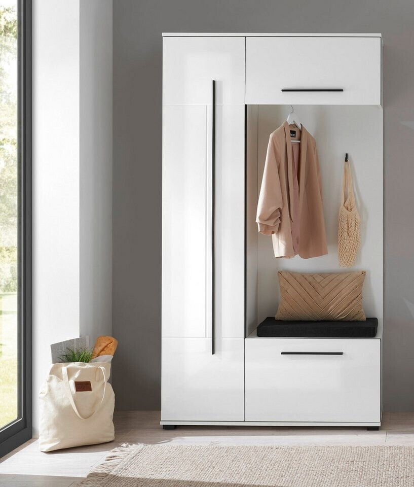 Furn.Design Design-D Schuhschrank weiß hochglanz, 50x200cm, 6 Fächer (GE62117-01) ab 284,49 € (Oktober 2026)