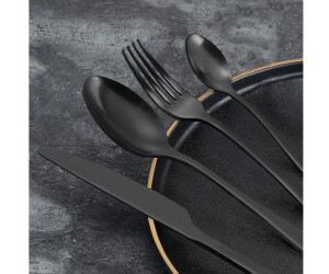 LuxusKollektion Besteck-Set 24-teilig, Edelstahl, runde Griffe, schwarz ab 42,99 € (Oktober 2026)