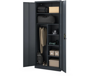 Jan Nowak DAWID H220 Mehrzweckschrank Metall, anthrazit, 90x220x45cm ab 214,99 € (Oktober 2026)