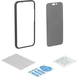 DeLock Schutzfolie für iPhone 17 Pro, gehärtetes Glas 2,5D, Anti-Spy 2-Wege-Blickschutz (81647), Bild 2
