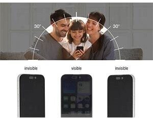 DeLock Schutzfolie für iPhone 17 Pro, gehärtetes Glas 2,5D, Anti-Spy 2-Wege-Blickschutz (81647), Bild 3