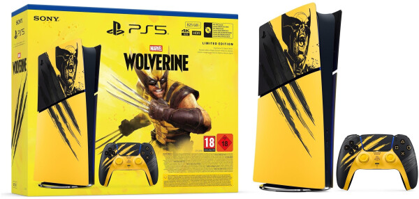 Sony PlayStation 5 Slim (PS5 Slim) Digital Edition 825GB Marvel's Wolverine Limited Edition, Bild 2