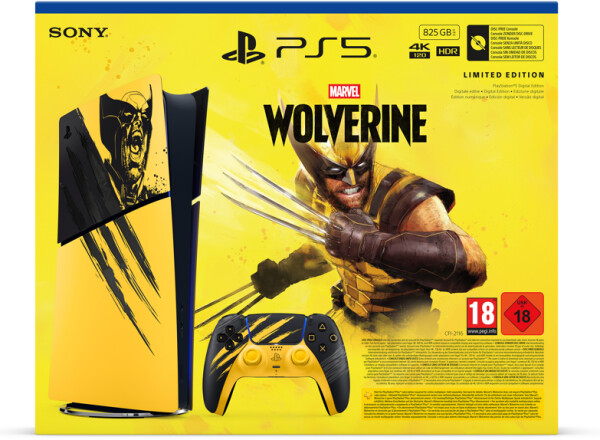 Sony PlayStation 5 Slim (PS5 Slim) Digital Edition 825GB Marvel's Wolverine Limited Edition, Bild 6
