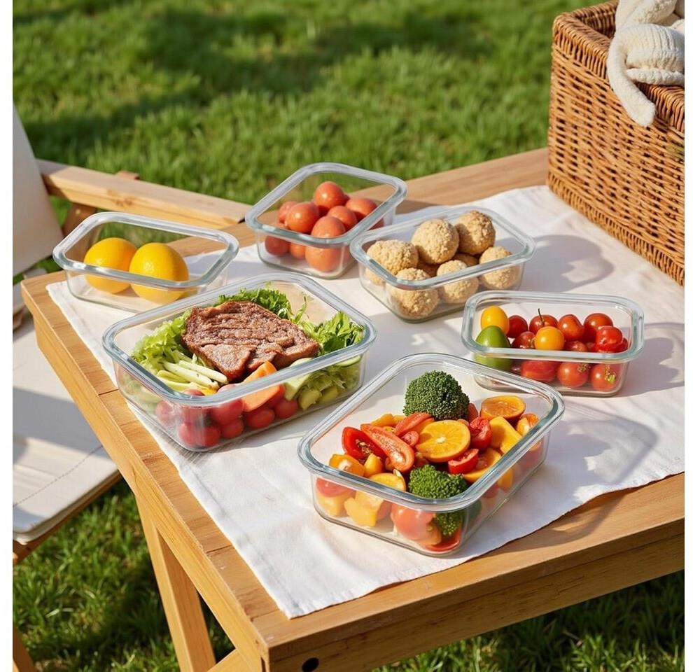 LuxusKollektion Glasdosen-Set 15-teilig, weiß, mikrowellen- & gefriergeeignet (FE666) ab 109,99 € (Oktober 2026)