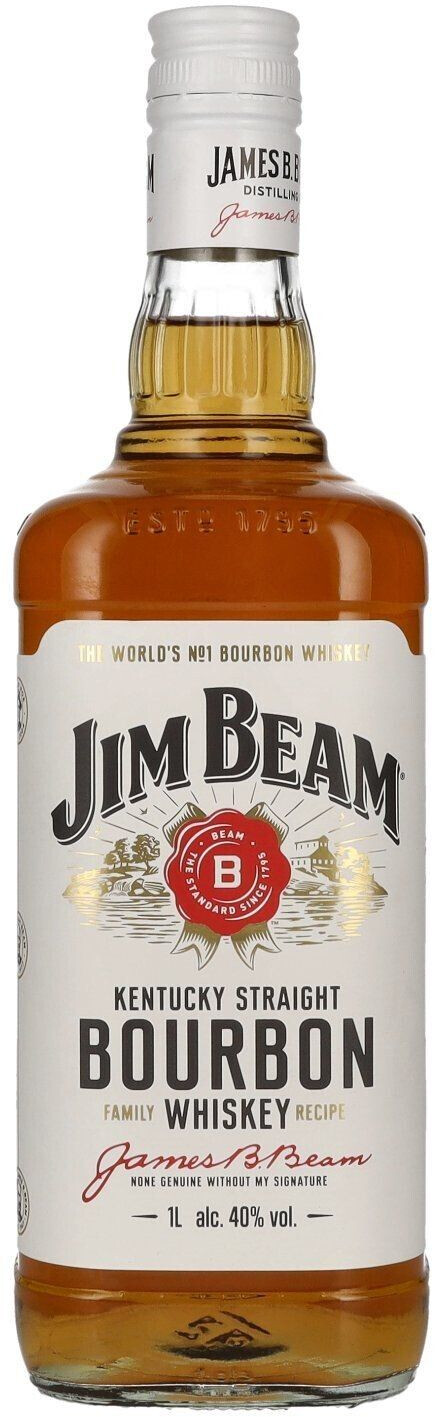 Jim Beam Kentucky Straight Bourbon 1 L 40 %