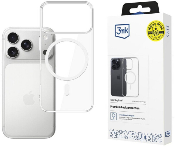 3mk Hülle Clear MagCase Apple iPhone 17 Pro Transparent, Bild 2