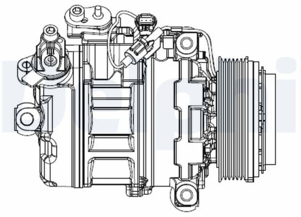 Delphi Klimakompressor für BMW 3er (E90, E93, E60) (CS20547), Bild 5