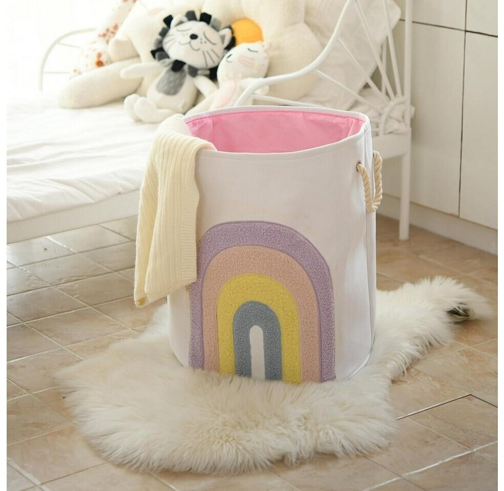 LuxusKollektion Wäschekorb Baby 58L faltbar, Regenbogen, rosa ab 57,99 € (Oktober 2026)