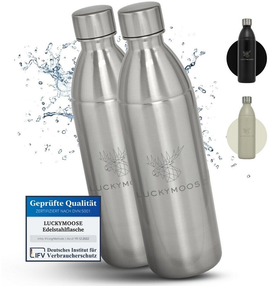 Luckymoose Infinity Edelstahlflasche 1,1L für SodaStream Terra & Duo ab 25,95 € (Oktober 2026)