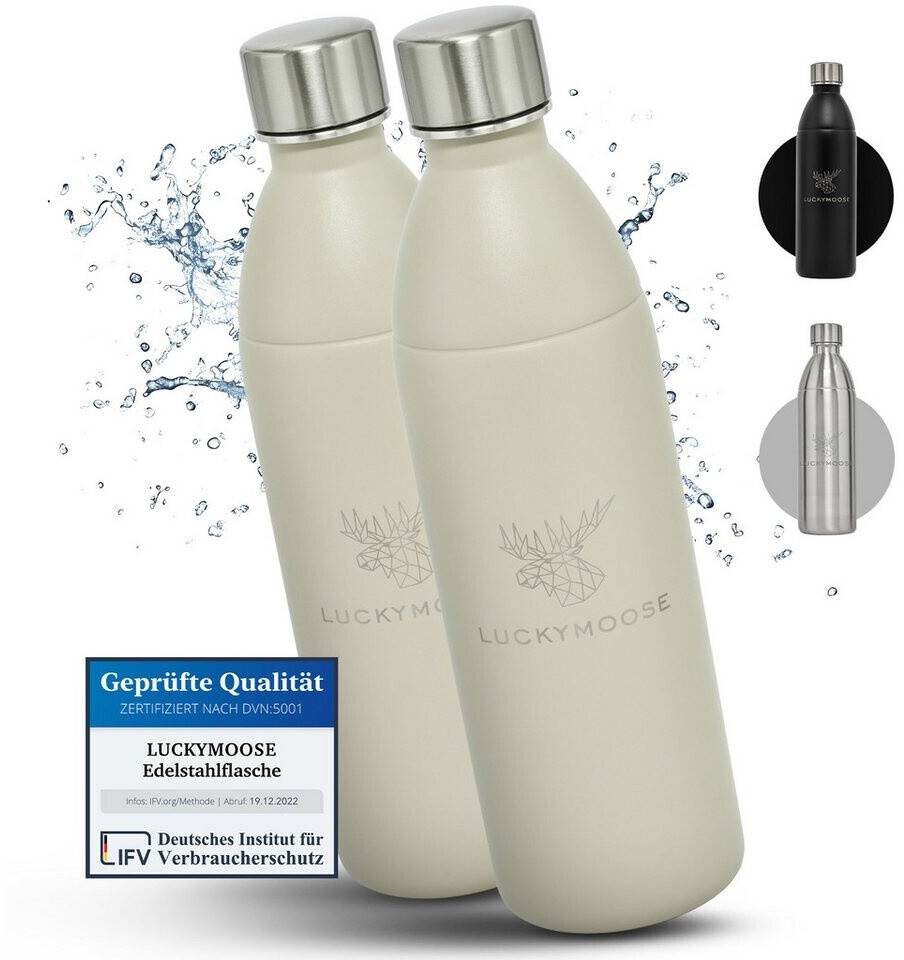Luckymoose Infinity Edelstahlflasche 1,1L für SodaStream Terra & Duo ab 25,95 € (Oktober 2026)