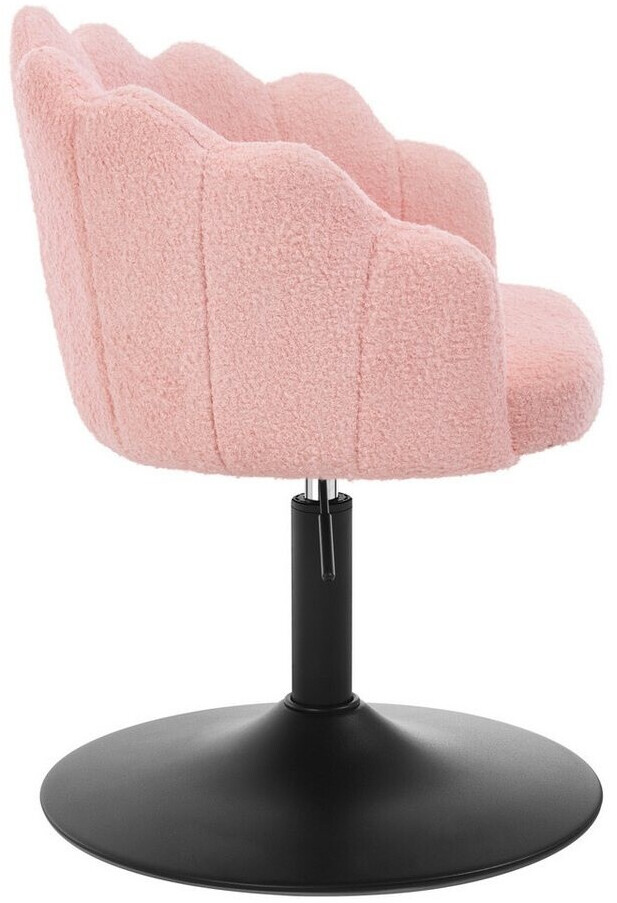 Woltu Schminkstuhl mit Lehne, Blumenform, Boucle-Stoff, höhenverstellbar, rosa (W0ATT0988) ab 69,99 € (Oktober 2026)