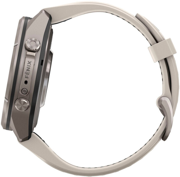 Garmin fenix® 9 Pro 43mm Titan mit Silikon-Armband Nebelgrau/Dunkler Sandstein LTE, Bild 4