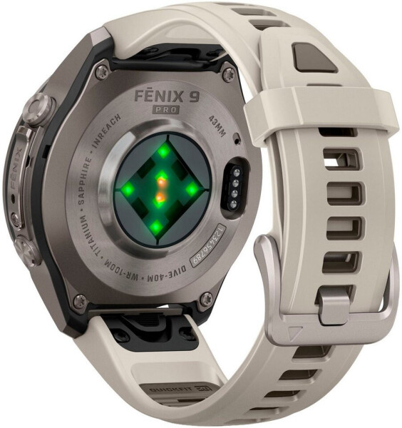 Garmin fenix® 9 Pro 43mm Titan mit Silikon-Armband Nebelgrau/Dunkler Sandstein LTE, Bild 5