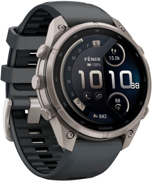 Garmin fenix® 9 Pro 47mm Titan mit Silikon-Armband Graphit/Schwarz LTE, Bild 3