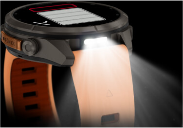 Garmin fenix® 9 Pro 43mm Titan mit Silikon-Armband Shell Pink/Autumn Orange LTE, Bild 5