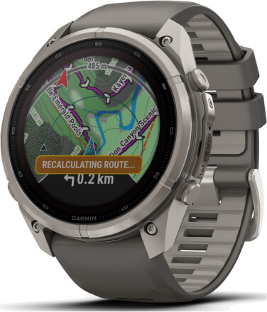 Garmin fenix® 9 Pro Solar 51mm Kieselgrau/Titan mit Silikon-Armband LTE, Bild 4