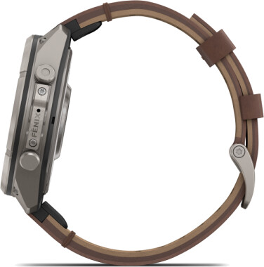 Garmin fenix® 9 Pro 47mm Titan mit Leder-Armband Walnuss LTE, Bild 2