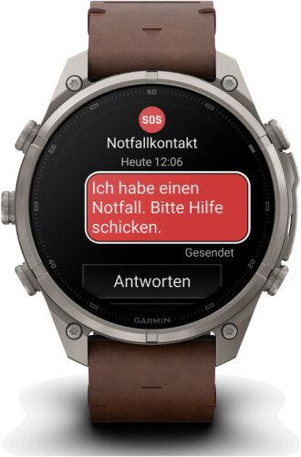 Garmin fenix® 9 Pro 47mm Titan mit Leder-Armband Walnuss LTE, Bild 3