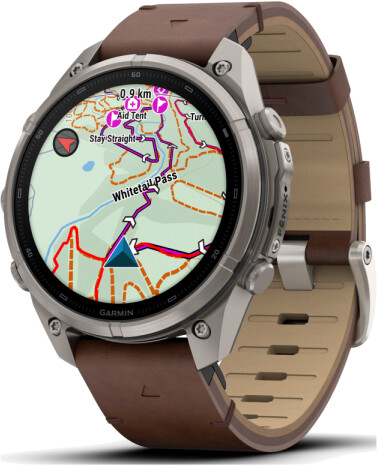 Garmin fenix® 9 Pro 47mm Titan mit Leder-Armband Walnuss LTE, Bild 5