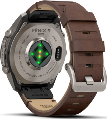 Garmin fenix® 9 Pro 47mm Titan mit Leder-Armband Walnuss LTE, Bild 6
