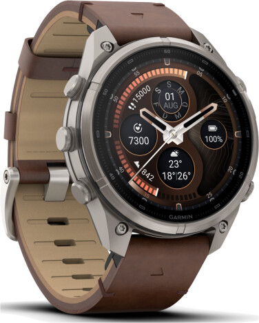 Garmin fenix® 9 Pro 47mm Titan mit Leder-Armband Walnuss LTE, Bild 7