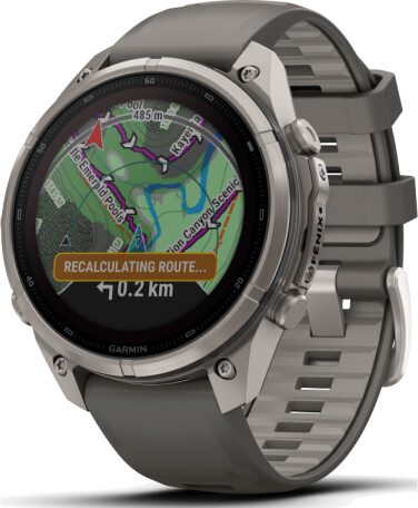Garmin fenix® 9 Pro Solar 47mm Kieselgrau/Titan mit Silikon-Armband LTE, Bild 4