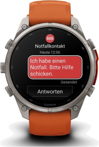 Garmin fenix® 9 Pro 47mm Titan mit Silikon-Armband Autumn Orange/Spark Orange LTE, Bild 3