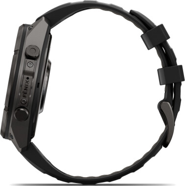 Garmin fenix® 9 Pro 47mm Carbongrau DLC Titan mit Silikon-Armband Schwarz/Kieselgrau LTE, Bild 2