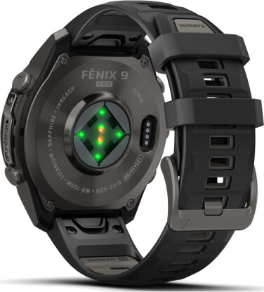 Garmin fenix® 9 Pro 47mm Carbongrau DLC Titan mit Silikon-Armband Schwarz/Kieselgrau LTE, Bild 3