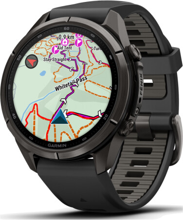 Garmin fenix® 9 Pro 43mm Carbongrau DLC Titan mit Silikon-Armband Schwarz/Kieselgrau LTE, Bild 5