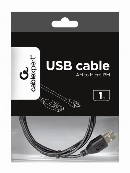 Gembird USB 2.0 Kabel Typ-A auf Micro-USB 1m (CCP-MUSB2-AMBM-1M), Bild 3