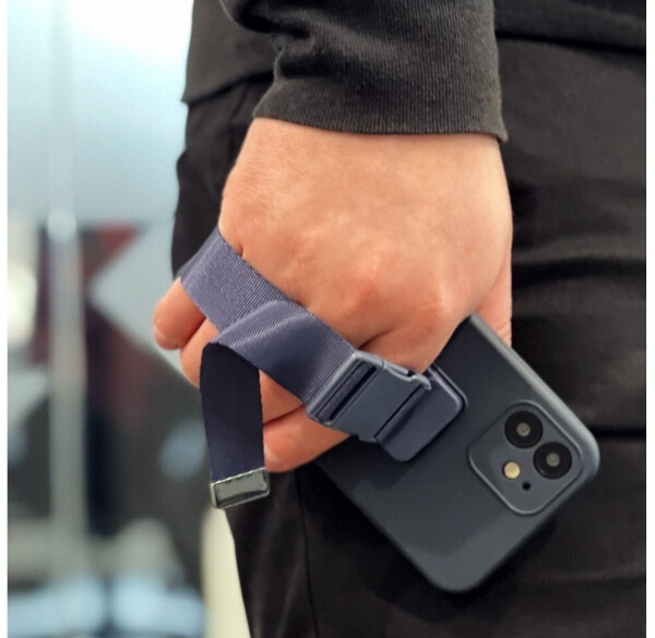 Hurtel Rope Case Gelhülle mit Kette & Trageband für iPhone 13 Pro Max, marineblau, Bild 17