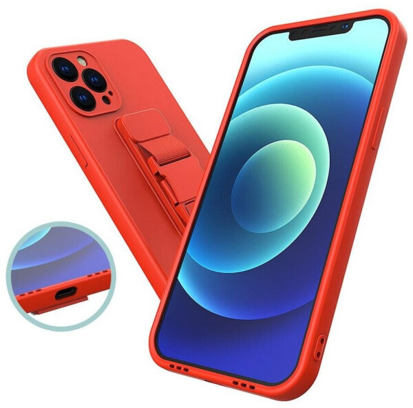 Hurtel Rope Case Gelhülle mit Kette & Trageband für iPhone 13 Pro Max, marineblau, Bild 3
