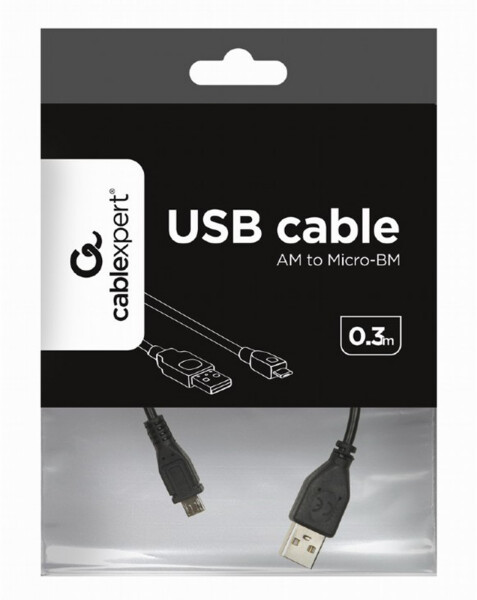 Gembird USB 2.0 auf Micro-USB Kabel 0,3m (CCP-MUSB2-AMBM-0.3M), Bild 4